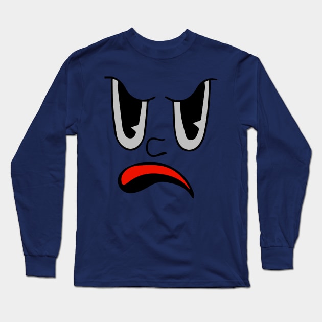 Angry Face Long Sleeve T-Shirt by Right-Fit27